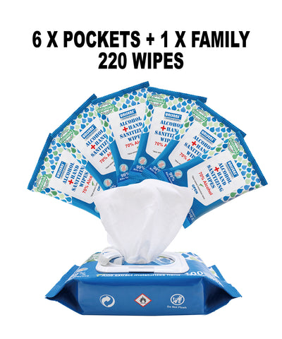 70% Alcohol Hand Sanitizing Wipes Combos